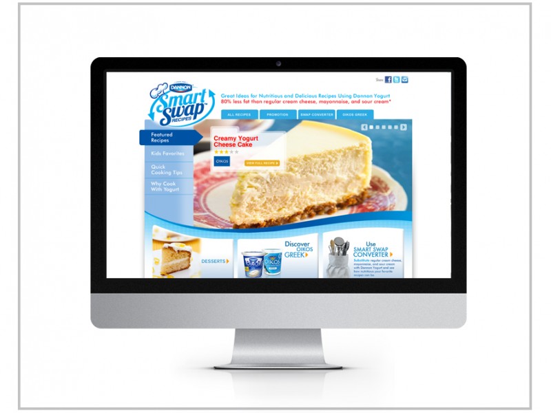 Dannon Yogurt Website Design